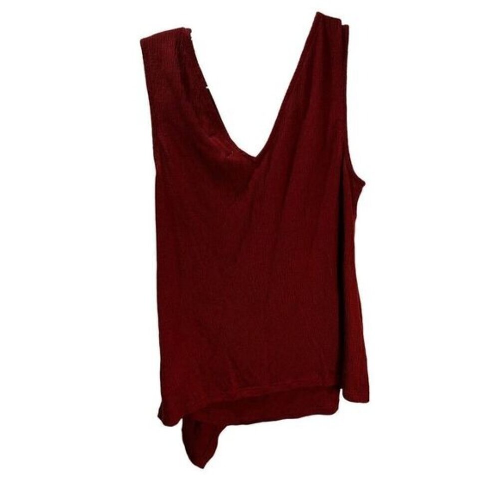 NEW 14th & Union Wrap‎ Sleeveless Red Top Small - Picture 2 of 5